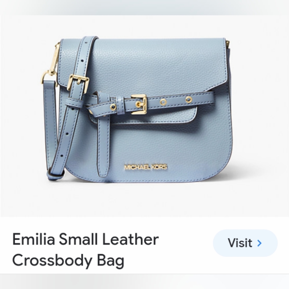 NWT Michael Kors Emilia Small Leather Crossbody Bag ❤️